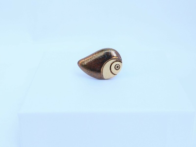 Bronz, csepp alakú gyűrű