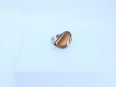 Bronz, csepp alakú gyűrű
